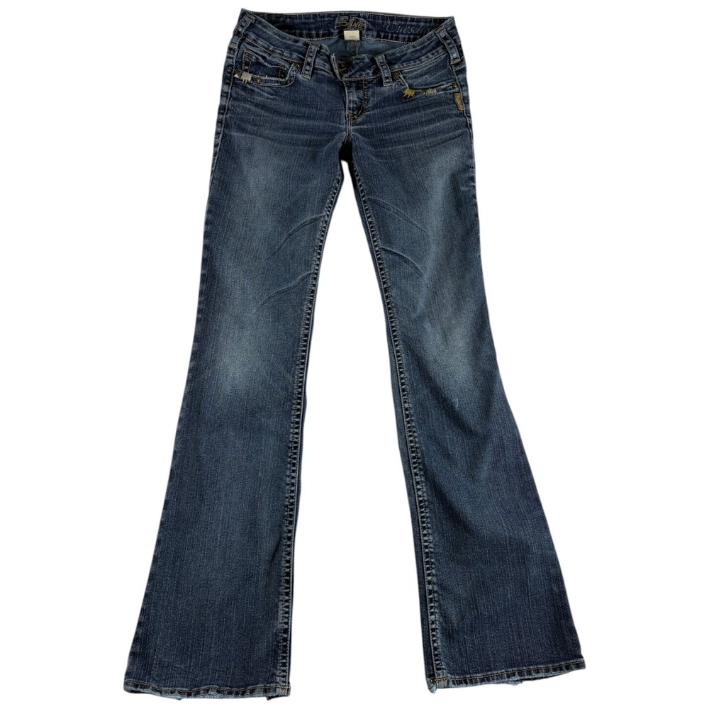 Silver Co. Tuesday Bootcut Jeans Womens 28x33 Blue Denim Cotton Stretch Low Rise
